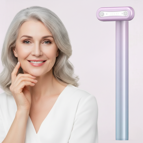 4-in-1 microstroom gezichtsapparaat met LED-therapie