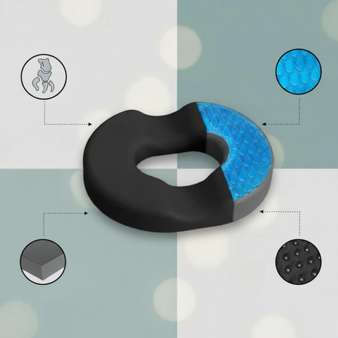 Gel-geïnfuseerd donut zitkussen