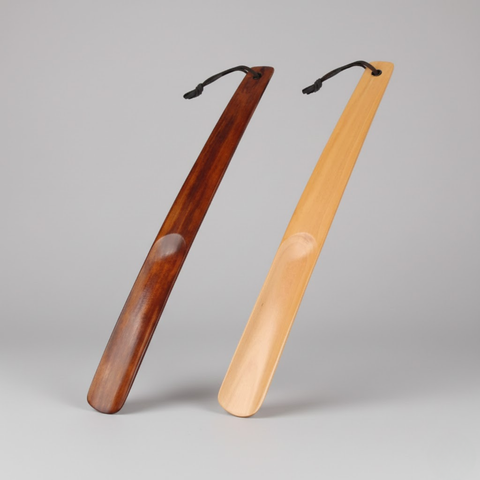 Luxe houten schoenlepel met lange steel