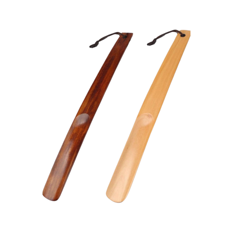 Luxe houten schoenlepel met lange steel