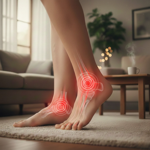 Nachtcompressiekousen tot aan de dijen