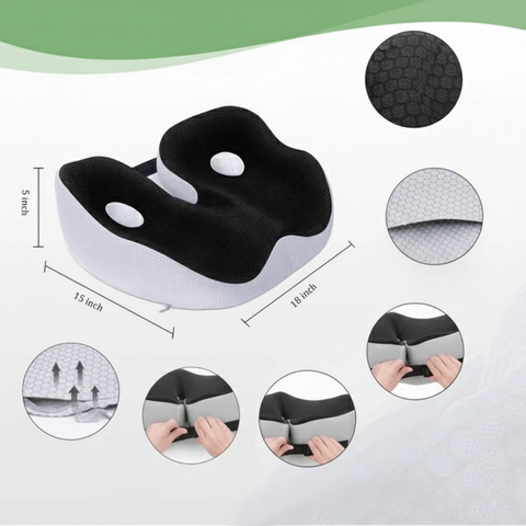 Orthopedisch traagschuim zitkussen