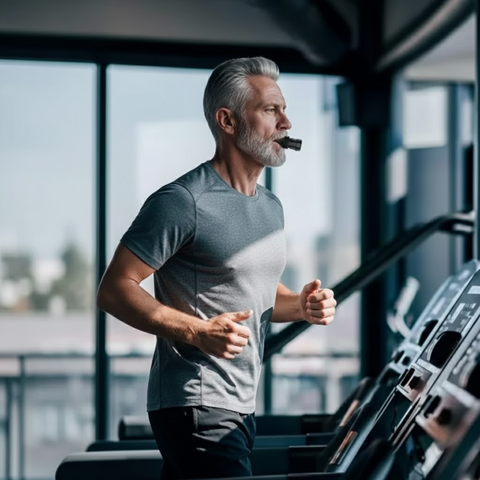 Draagbare longcapaciteit ademhalingstrainer