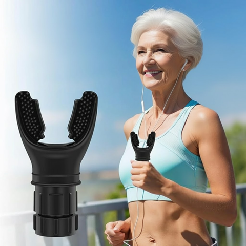 Draagbare longcapaciteit ademhalingstrainer